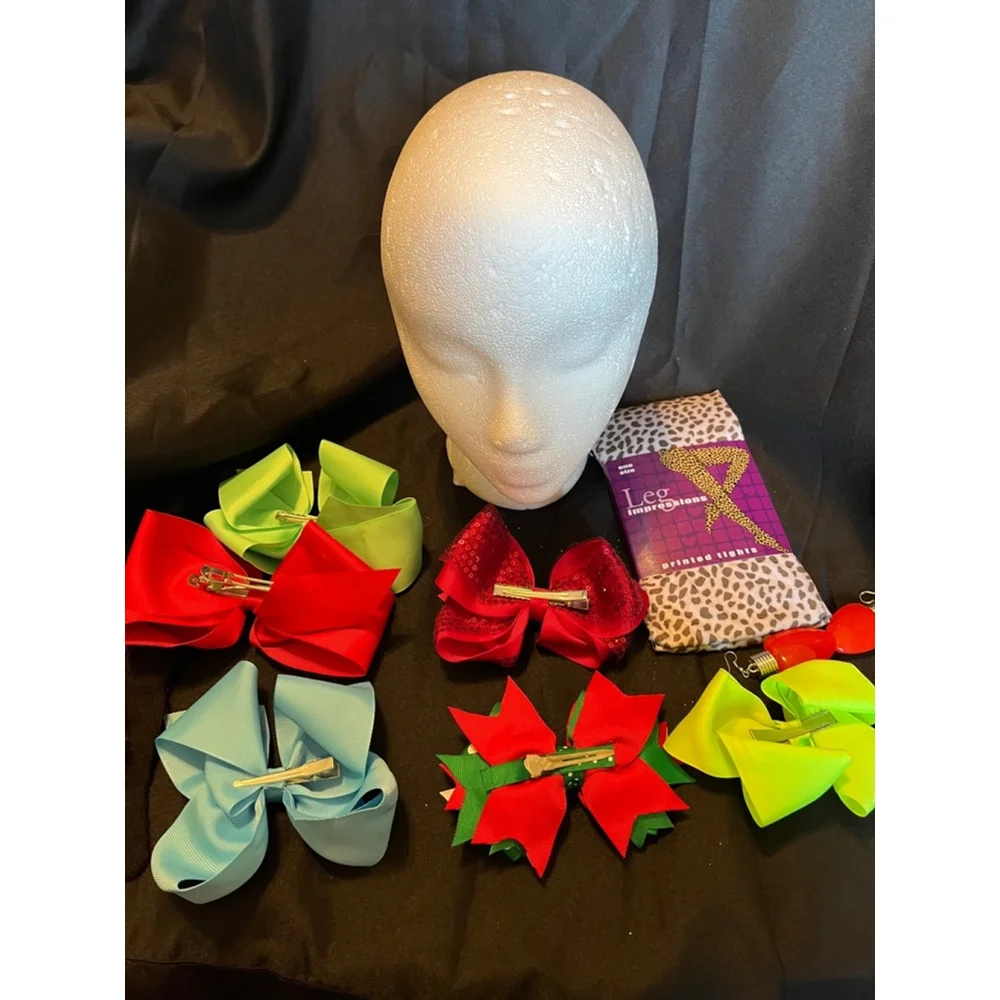 GIRL’S~TIGHTS/BOWS/GLOVES=9 BUNDLE